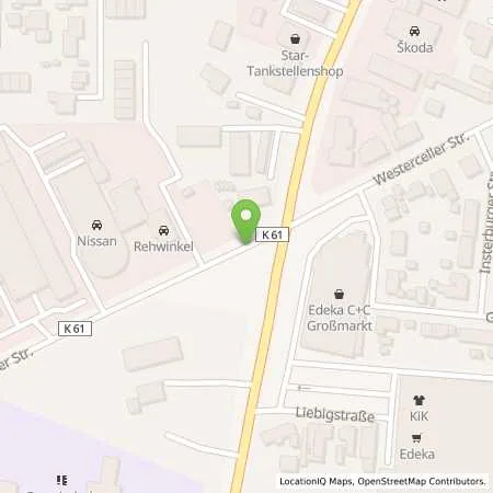 Standortübersicht der Tankstelle Bosch - Service Rehwinkel GmbH in 29227 Celle (Westercelle)