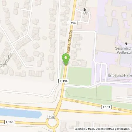 Standortübersicht der Tankstelle Bft Tankstelle in 53919 Weilerswist