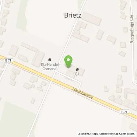 Standortübersicht der Tankstelle Felta GmbH & Co. KG in 29413 Salzwedel-Brietz