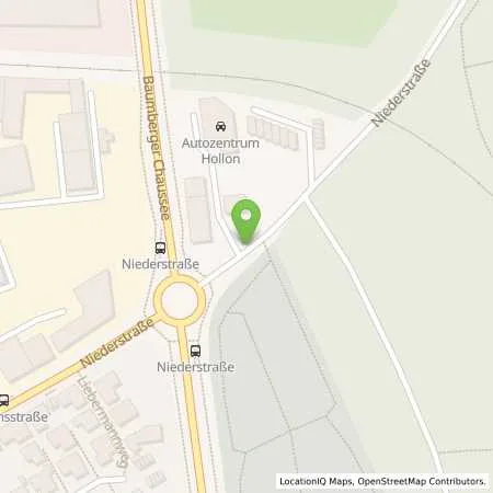 Standortübersicht der Tankstelle Autozentrum Hollon GmbH in 40789 Monheim am Rhein