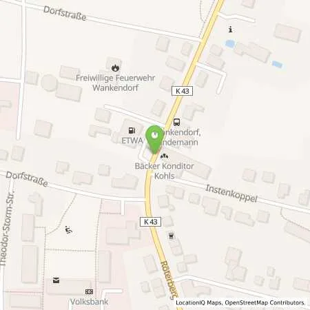 Standortübersicht der Tankstelle ETWA Tankstelle Eisenacher in 24601 Wankendorf