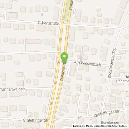 Standortübersicht der Tankstelle Esso-Tankstelle Schnaubelt GmbH in 81375 München