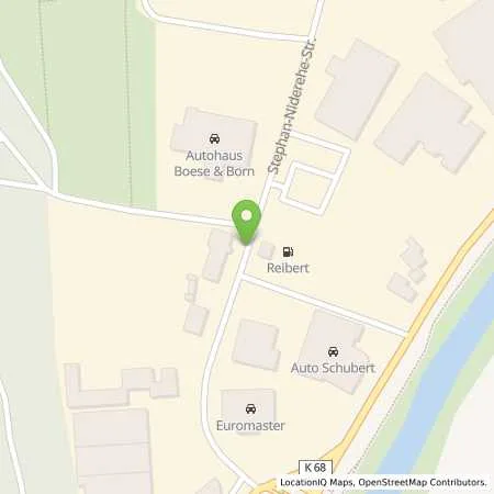 Standortübersicht der Tankstelle Reibert Minerealöle GmbH in 35037 Marburg