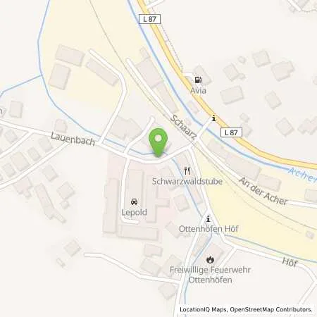 Standortübersicht der Tankstelle Walter Lepold KFZ-Technik in 77883 Ottenhöfen