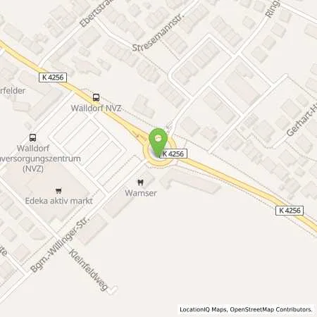 Standortübersicht der Tankstelle Esso Station in 69190 Walldorf