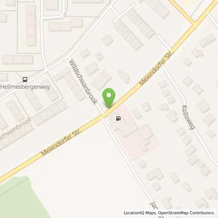 Standortübersicht der Tankstelle Nordoel-Station in 22145 Hamburg (Rahlstedt)