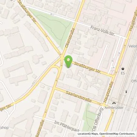 Standortübersicht der Tankstelle Esso Station Gerhard Peckmann in 77652 Offenburg