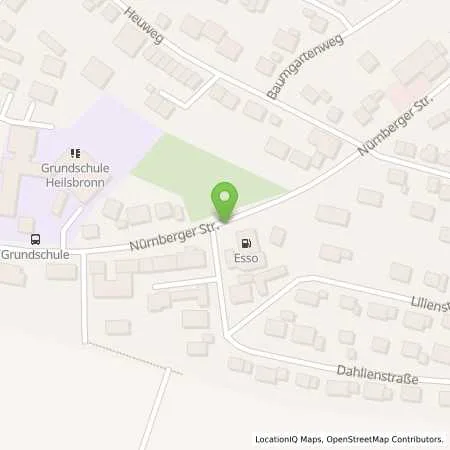 Standortübersicht der Tankstelle Esso Station Georg Wittmann in 91560 Heilsbronn