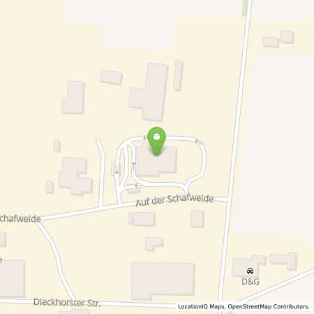 Standortübersicht der Autogas (LPG) Tankstelle: Saatzucht Flettmar-Wittingen e. G., Raiffeisenwarengen in 38536, Meinersen