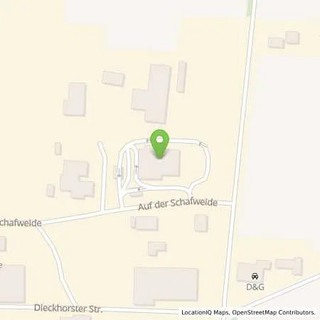Standortübersicht der Tankstelle Saatzucht Flettmar-Wittingen e. G., Raiffeisenwarengen in 38536 Meinersen
