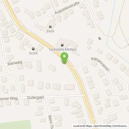 Standortübersicht der Tankstelle Tankstelle Mettjes in 26441 Jever