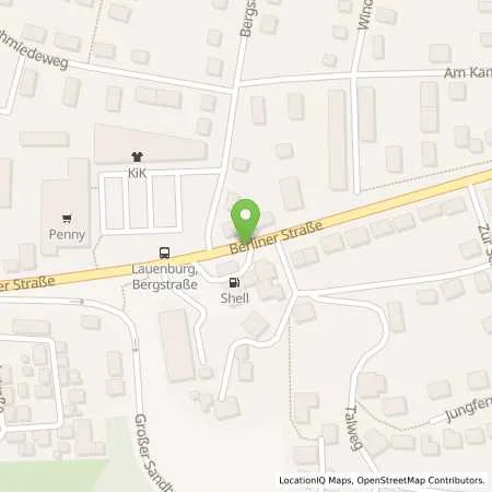 Standortübersicht der Tankstelle Shell-Tankstelle in 21481 Lauenburg/Elbe