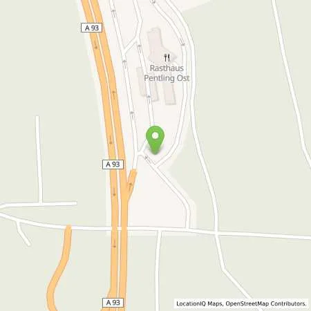 Standortübersicht der Tankstelle BAB-Tankstelle Pentling Ost (Avia) in 93080 Pentling