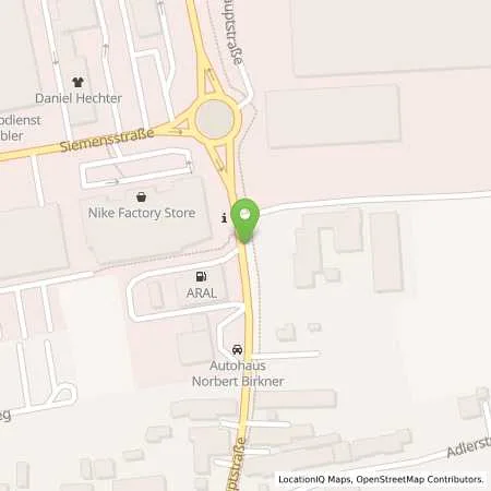 Standortübersicht der Tankstelle Aral Tankstelle in 89343 Jettingen-Scheppach