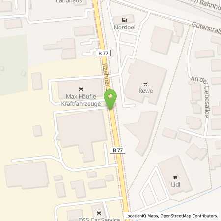Standortübersicht der Autogas (LPG) Tankstelle: Sky-Tankstelle am Sky-Supermarkt in 24594, Hohenwestedt