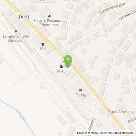 Standortübersicht der Tankstelle ARAL-Tankstelle in 67731 Otterbach