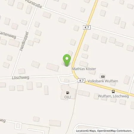 Standortübersicht der Tankstelle OIL Station in 21445 Wulfsen
