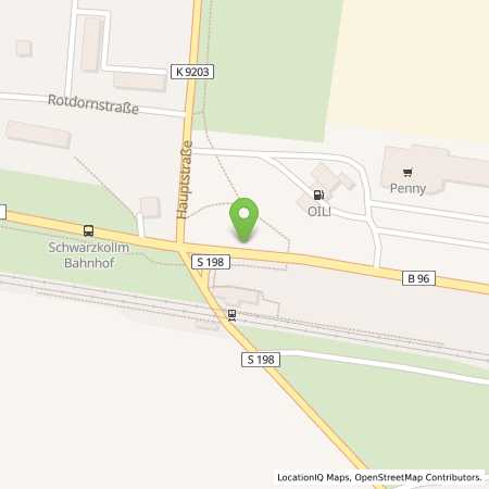Standortübersicht der Autogas (LPG) Tankstelle: OIL! Tankstelle Simone Saloßnick in 02977, Hoyerswerda-Schwarzkollm