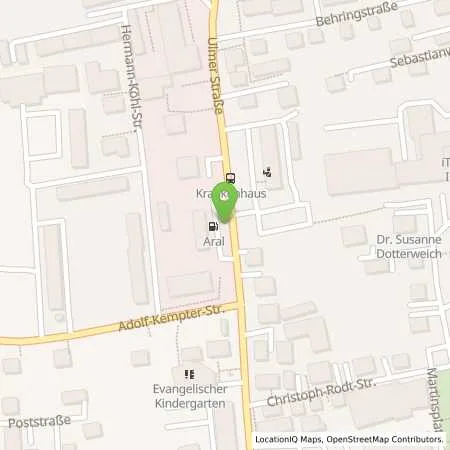 Standortübersicht der Tankstelle Shell Tankstelle Günther Weikmann KG in 89257 Illertissen