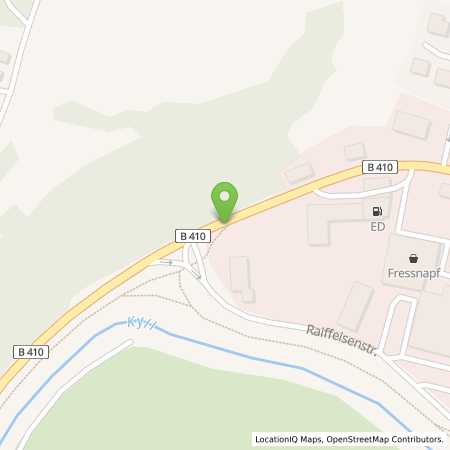 Standortübersicht der Autogas (LPG) Tankstelle: ED-Tankstelle in 54568, Gerolstein