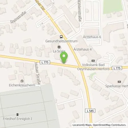 Standortübersicht der Tankstelle Tankstelle Hempelmann in 32257 Bünde