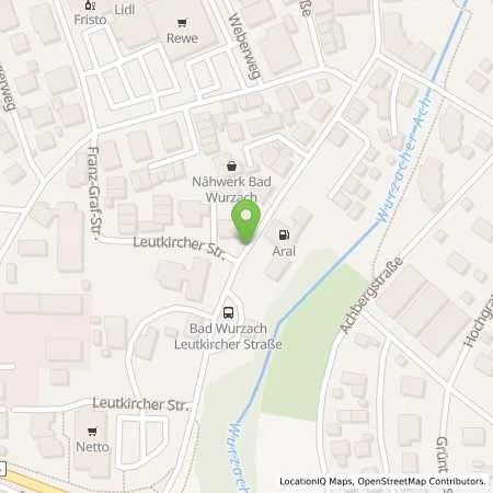 Standortübersicht der Tankstelle Aral Station Ölhaf GmbH in 88410 Bad Wurzach
