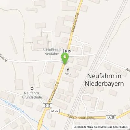 Standortübersicht der Tankstelle AVIA Tankstelle Ulrich Oberhuber in 84088 Neufahrn