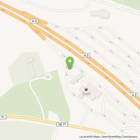 Standortübersicht der Tankstelle BAB-Tankstelle Bayerischer Wald Süd (Shell) in 94336 Hunderdorf