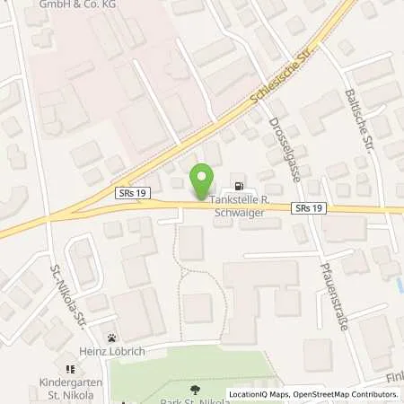 Standortübersicht der Tankstelle Richard Schwaiger Mineralöle und Tankstellen KG in 94315 Straubing