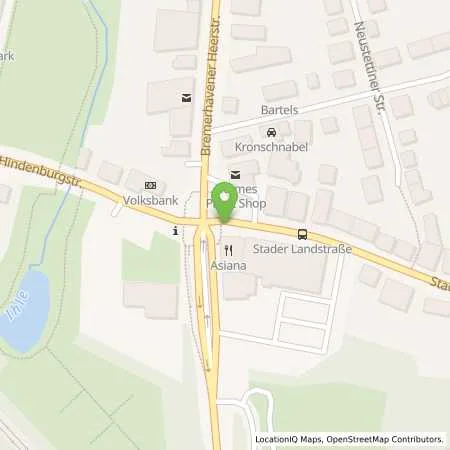 Standortübersicht der Tankstelle Esso-Tankstelle in 28719 Bremen (Nord)