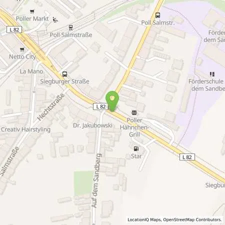 Standortübersicht der Tankstelle STAR Tankstelle Georgios Gotovos in 51105 Köln-Poll