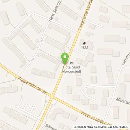 Standortübersicht der Tankstelle GO Tankstelle in 22851 Norderstedt (Glashütte)