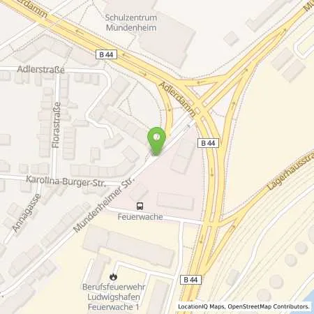 Standortübersicht der Tankstelle Elan Tankstelle in 67061 Ludwigshafen