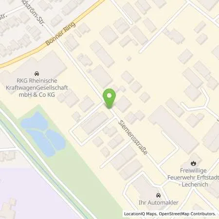 Standortübersicht der Tankstelle Autohaus Bonsmann GmbH in 50374 Erftstadt (Lechenich)
