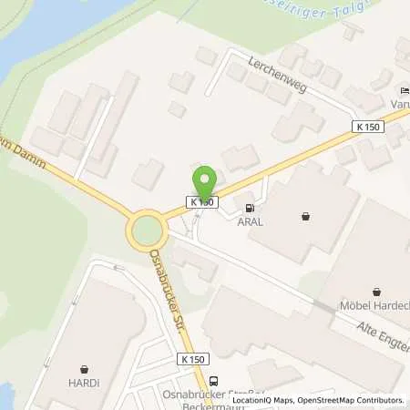 Standortübersicht der Tankstelle Aral Tankstelle Volker Leske in 49565 Bramsche