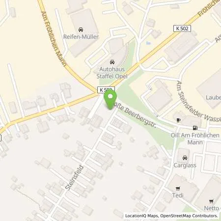 Standortübersicht der Tankstelle OIL! Tankstelle in 98528 Suhl