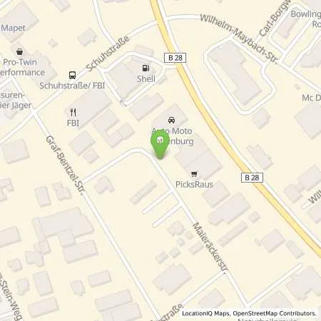 Standortübersicht der Tankstelle Autoteile Jesse in 72108 Rottenburg