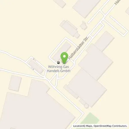 Standortübersicht der Tankstelle Wöhning Gas Handels GmbH in 33106 Paderborn