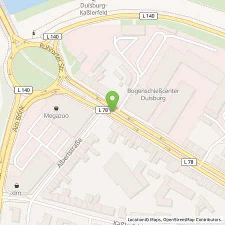 Standortübersicht der Tankstelle Autohaus Franken in 47059 Duisburg