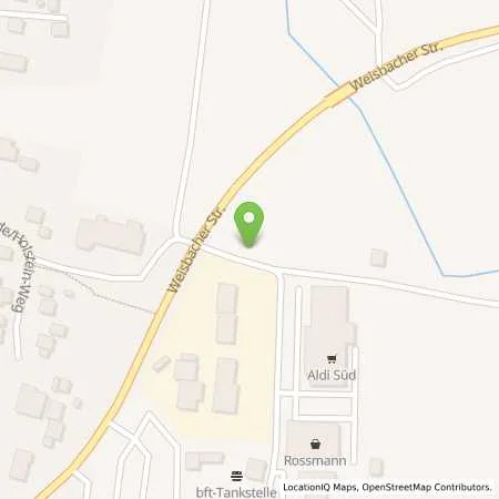 Standortübersicht der Tankstelle bft Tankstelle Bischofsheim, Pius Korb in 97653 Bischofsheim/Rhön