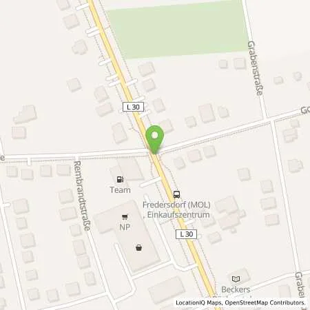 Standortübersicht der Tankstelle Tank- und Wasch Station Wiebe in 15370 Fredersdorf