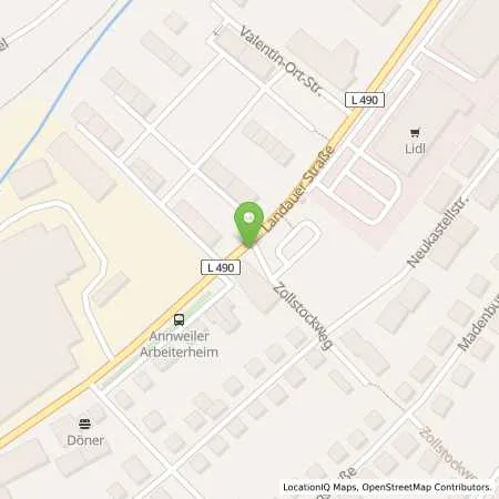 Standortübersicht der Tankstelle Auto-Richter GmbH in 76855 Annweiler