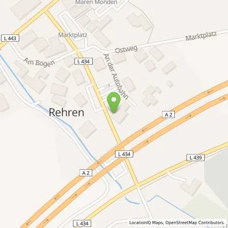 Standortübersicht der Tankstelle Westfalen-Tankstelle Bernd Wentzel in 31749 Auetal (Rehren)