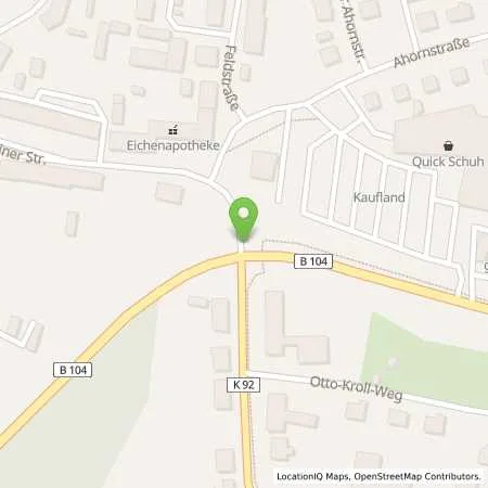 Standortübersicht der Tankstelle Gasoline Tankstelle Roland Becker in 17309 Pasewalk