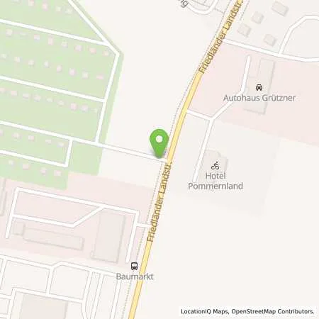 Standortübersicht der Tankstelle Aral Tankstelle Roland Becker in 17389 Anklam