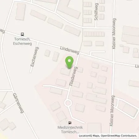 Standortübersicht der Tankstelle Medizintechnik Tornesch GmbH in 25436 Tornesch