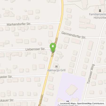 Standortübersicht der Autogas (LPG) Tankstelle: Sprint Tankstelle in 16348, Wandlitz, OT Zerpenschleuse