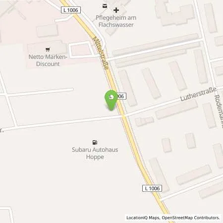 Standortübersicht der Tankstelle SUBARU Autohaus Hoppe in 99974 Mühlhausen