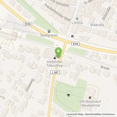 Standortübersicht der Tankstelle Cremer Heitmann in 48231 Warendorf