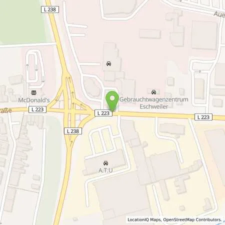 Standortübersicht der Tankstelle Autohaus Westphal in 52249 Eschweiler